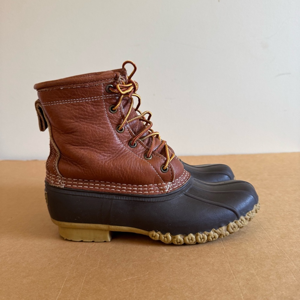 LL Bean Boots Duck Shearling Lined Insulated - Picture 2 of 12